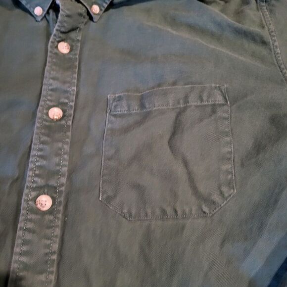 Eddie Bauer Relaxed Fit Button Up Heavy Weight Flannel Shirt Men Size Large Tall - Picture 3 of 9